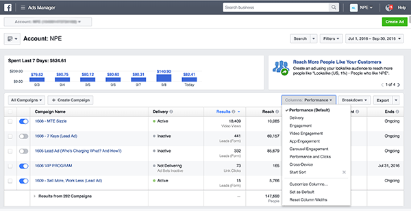 facebook ad account