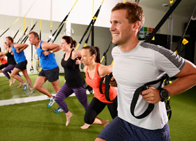 training at gym